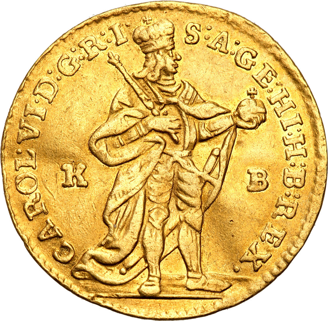 Węgry. Karol III (IV) (1711-1740). Dukat 1738 KB Kremnica